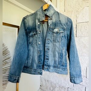 Lucky Brand Tomboy Trucker Denim Jacket- Medium